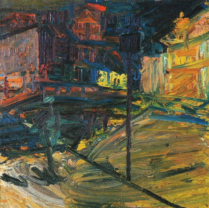 Frank Auerbach - Looking Towards Mornington Crescent Station - Night ...